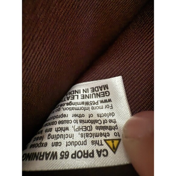 American Bison Men’s Brown Logo Genuine Leather Wallet Two Tone Materials - Picture 7 of 11